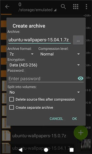 zarchiver pro蓝色版如何压缩文件截图6