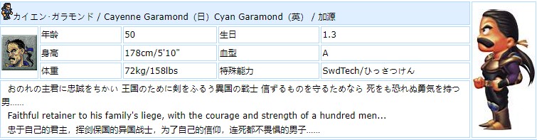 最终幻想6角色介绍图