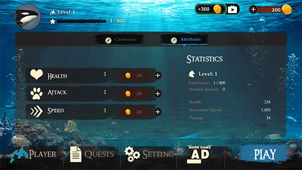 虎鲸模拟器玩法介绍图