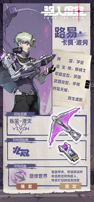 驱入虚空角色介绍图