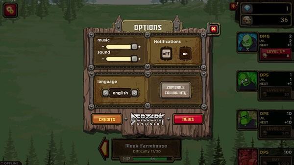 僵尸点击中文手机版游戏截图2