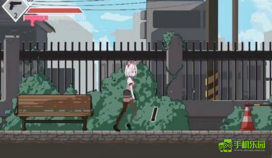 白毛少女大战僵尸