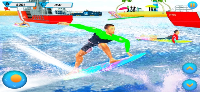 沙滩冲浪趣味赛游戏安卓版下载 v1.0截图