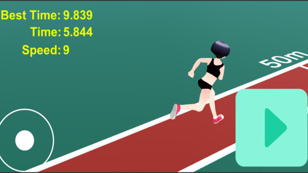 女高中生100米短跑中文最新版 v1.0截图