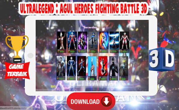 阿古茹奥特曼英雄格斗最新最新版 v1.2（Ultralegend : Agul Heroes Fighting Battle 3D）截图