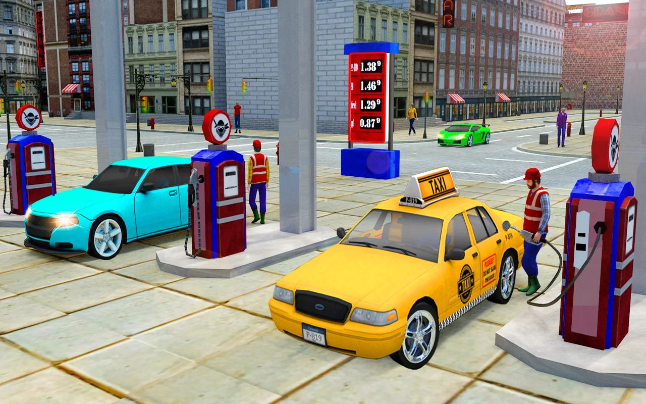 城市出租车模拟驾驶员游戏最新安卓版（TAXI car GAME） v7截图
