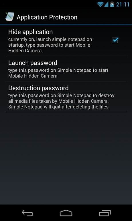 隐藏相机（Mobile Hidden Camera）APP官方版软件 v4.3.012.9g截图